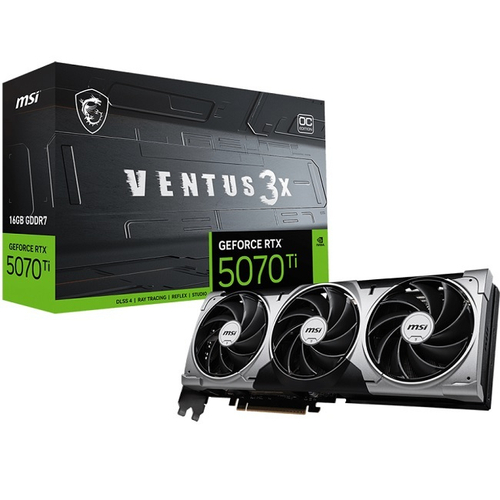 Видеокарта MSI GeForce RTX 5070 Ti VENTUS 3X OC 16GB (G507T-16V3C)