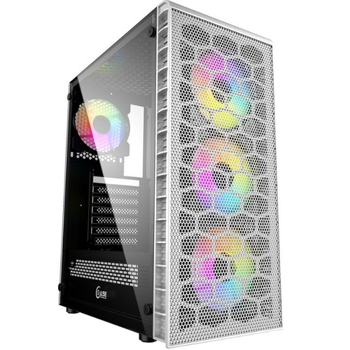 Корпус Midi-Tower PowerCase Mistral MESH Z4C TG LED White (CMIZ4CW-L4)
