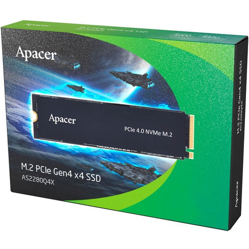 Жесткий диск SSD M.2 512GB Apacer AS2280Q4X, 4500/2500MBs, 300000 IPOS, TLC 3D NAND, PCI-E 4.0x4 (AP512GAS2280Q4X-1)