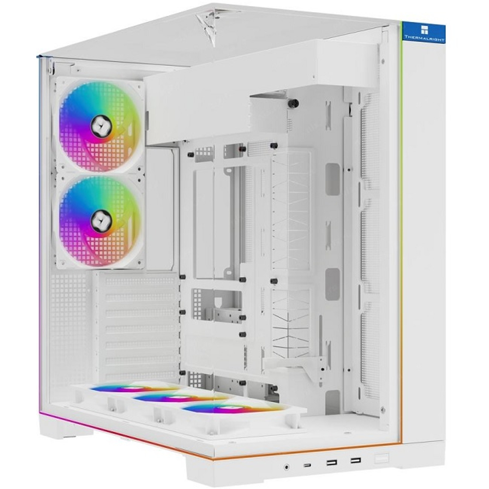 Корпус Midi-Tower Thermalright TR-A70 FAN5-C TG ARGB Strip, белый (TRA70AF5CW)