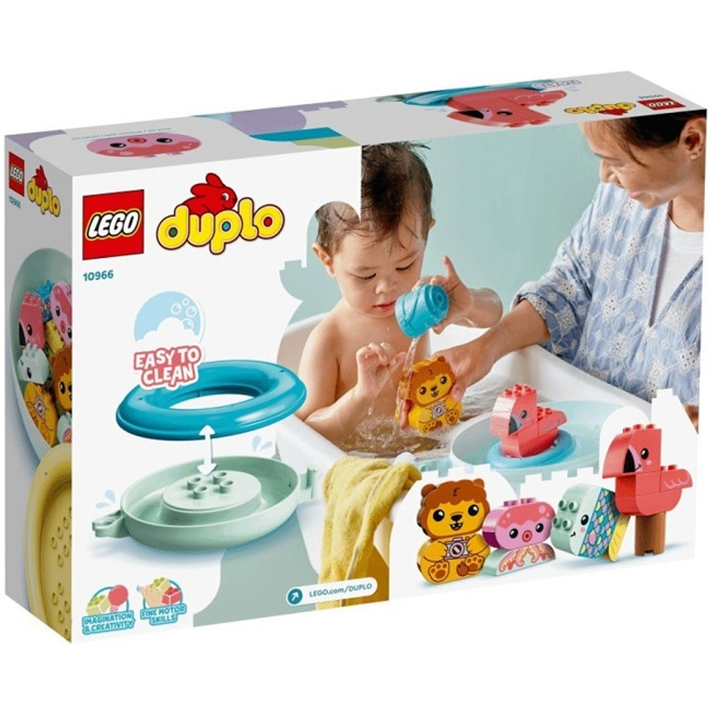 Конструктор LEGO DUPLO Creative Play 10966 Приключения в ванной: плавучий остров для зверей