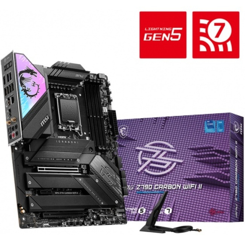 Материнская плата MSI MPG Z790 CARBON WIFI II (LGA1700/Z790/4xDDR5/3xPCI-Ex16/PCI-Ex1/5xM.2/SB/GLAN/Wi-Fi/BT/HDMI/ATX)
