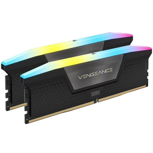 Модуль памяти DIMM DDR5 32Gb, 6000Mhz, 2x16Gb, Corsair Venegance RGB, Black (CMH32GX5M2F6000Z36)