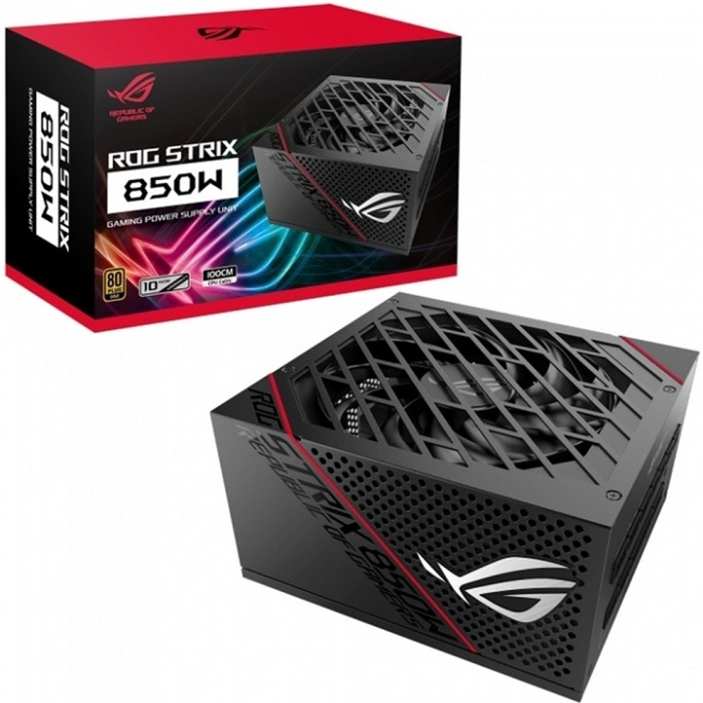 Блок питания ASUS 850W ROG Strix, модульный, 135 mm, 80 PLUS Gold (ROG ROG-STRIX-850G)