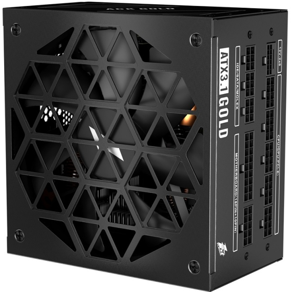 Блок питания 1STPLAYER ACK 850W GOLD, модульный, PCIe 5.0, 80 PLUS Gold (HA-850BA2-BK)