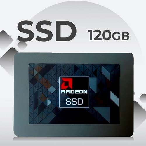 Жесткий диск SSD 2.5" 120Gb AMD Radeon, 520/290MBs, 40888 IOPS, TLC 3D NAND, SATA-III (R5SL120G)