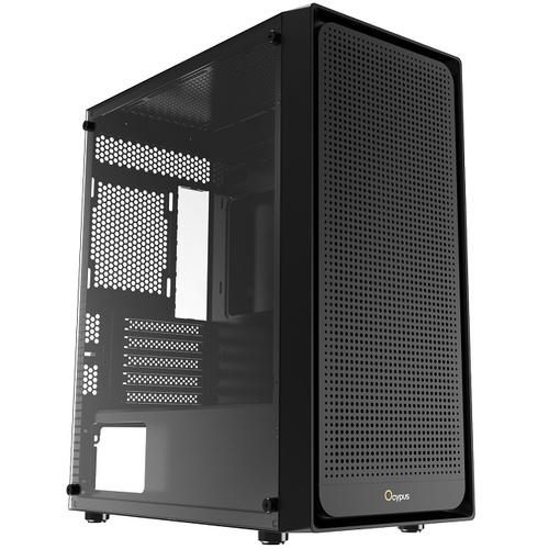Корпус Mini-Tower Ocypus Gamma C50 BK TG, Micro-ATX, черный (Gamma-C50-BKG000XX-GL)