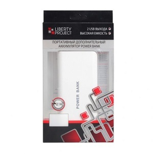 Портативный аккумулятор Liberty Project, 10 000mAh, Li-ion, белый