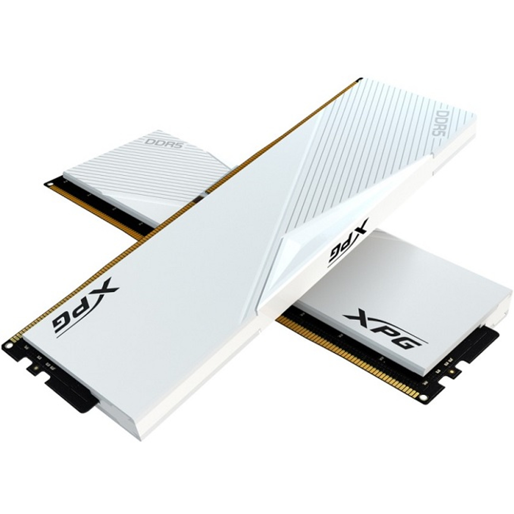 Модуль памяти DIMM DDR5 32Gb, 6000Mhz, 2x16Gb, ADATA XPG Lancer White (AX5U6000C3016G-DCLAWH)