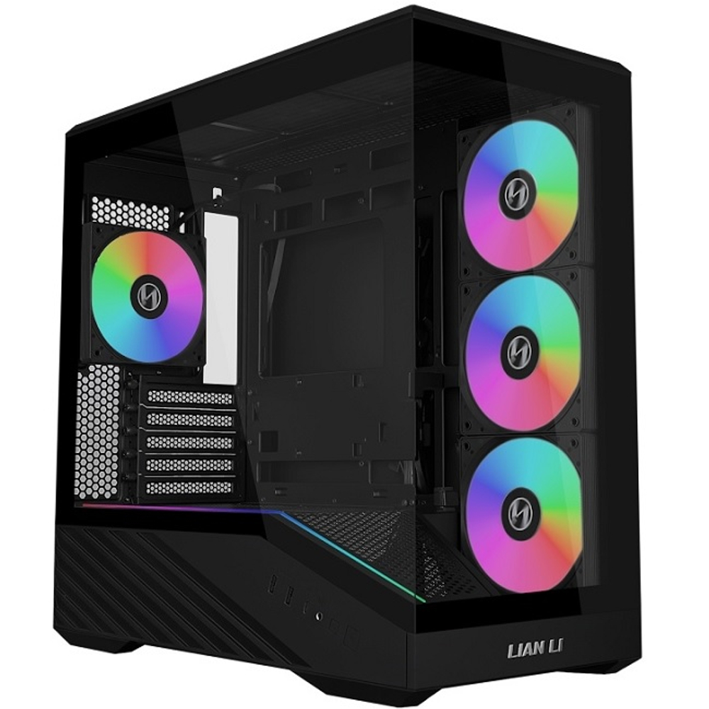 Корпус Mini-Tower Lian Li V100 Mini TG ARGB, Micro-ATX, черный (G99.V100RMIX.R0)