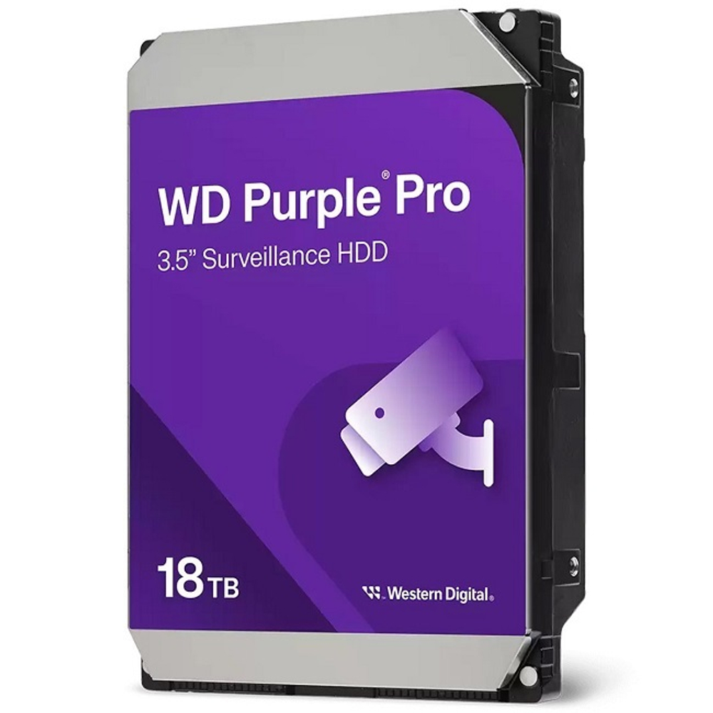 Жесткий диск HDD 18Tb Western Digital SATA-III, 512Mb, 7200rpm Purple (WD181PURP)
