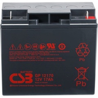 Аккумуляторная батарея CSB GP 12170, 12В, 17 Ач, клеммы B3, ABS пластик