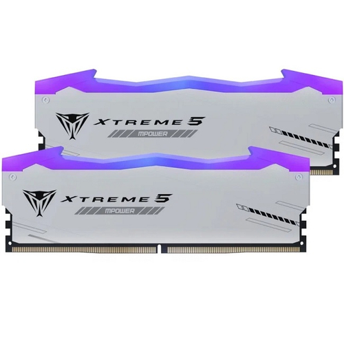 Модуль памяти DIMM DDR5 48Gb, 8000Mhz, 2x24Gb, Patriot Viper Xtreme 5 RGB (PVXR548G80C38KM)