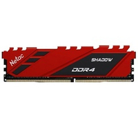 Модуль памяти DIMM DDR4 16Gb, 2666Mhz, Netac Shadow Red (NTSDD4P26SP-16R)