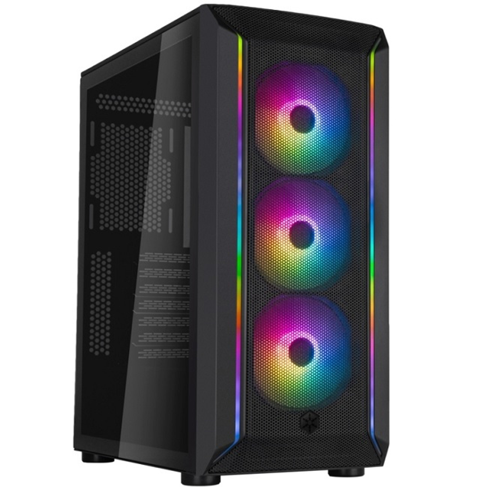 Корпус Midi-Tower SilverStone FARA 511Z, ARGB, черный (SST-FA511Z-BG), (G41FA511ZBG0020)