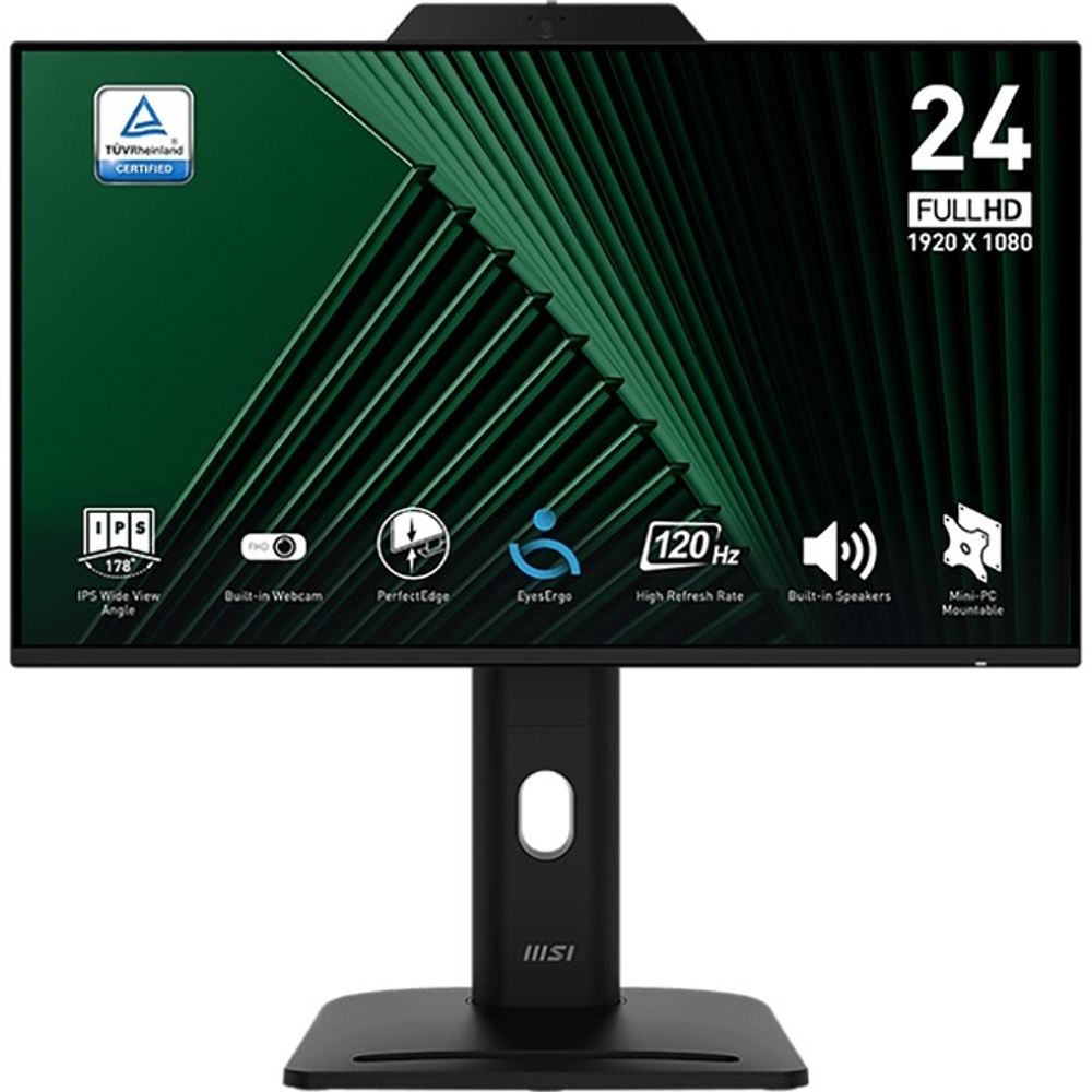 Монитор MSI TFT 23.8" PRO MP242PMG, 1920x1080, IPS, 120 Гц, 300 кд/м2, 1500:1, 4ms, 178°, WEB, HDMI, DP (9S6-3PD89T-005)