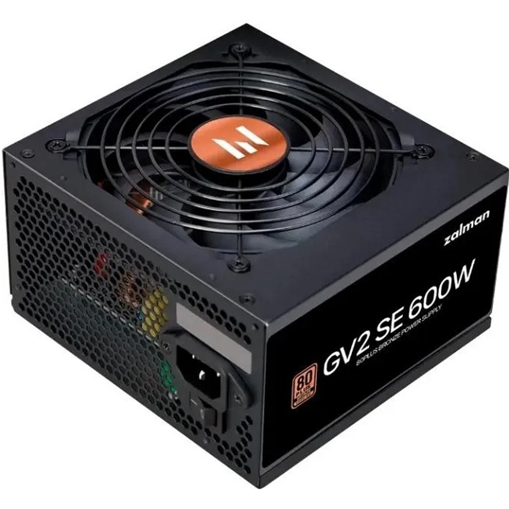 Блок питания Zalman 600W GV2 SE, 120 мм, 80 PLUS Bronze (ZM600-GV2SE)