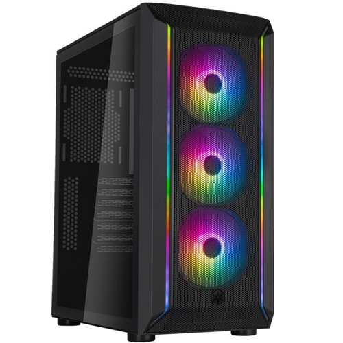 Корпус Midi-Tower SilverStone FARA 511Z, ARGB, черный (SST-FA511Z-BG), (G41FA511ZBG0020)