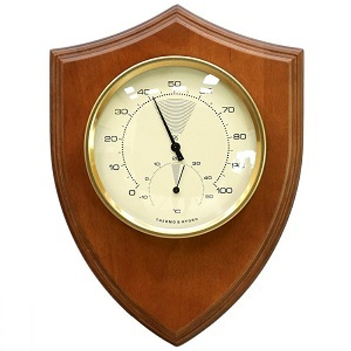 Метеостанция БРИГ, биметаллический/волосной гигрометр, дерево (КМ91172ТГ)