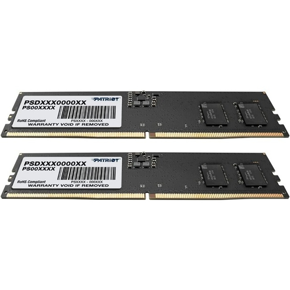 Модуль памяти DIMM DDR5 32Gb, 4800Mhz, 2x16Gb, Patriot Signature (PSD532G4800K)