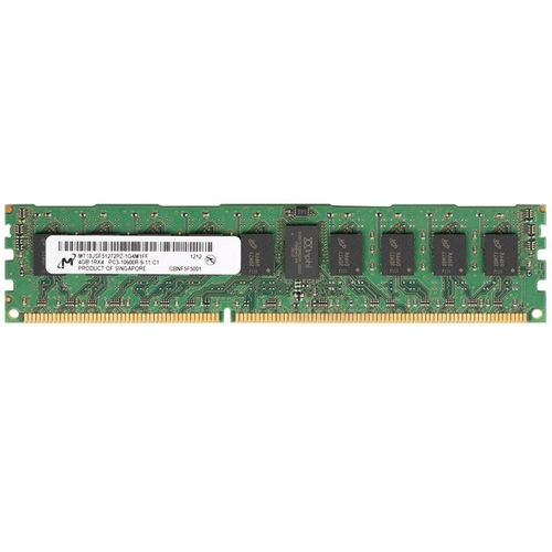 Серверная оперативная память DIMM DDR3 4Gb, 1333Mhz, Micron ECC REG CL9 1.5V (MT18JSF51272PZ-1G4)