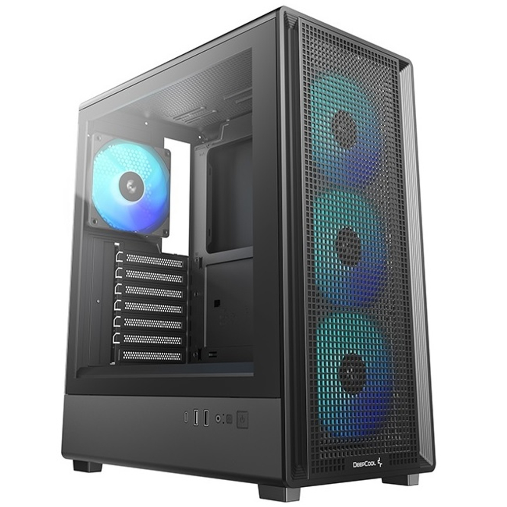 Корпус Midi-Tower DeepCool CC550 4F TG ARGB Black (R-CC550BKANA4-G)
