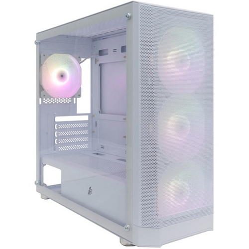 Корпус Mini-Tower 1STPLAYER FD5-M ARGB, Micro-ATX, белый (FD5-M-WH-4F2-W(AP))