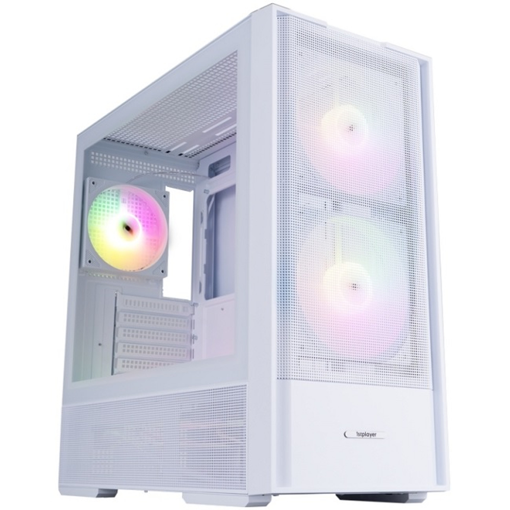 Корпус Midi-Tower 1STPLAYER AU7 ARGB, белый (AU7-WH-2FA7-14-W-2FA7R-W-1FA7-W)
