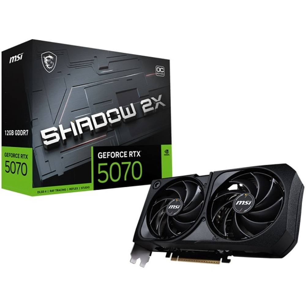 Видеокарта MSI GeForce RTX 5070 SHADOW 2X OC 12GB (G5070-12S2C)