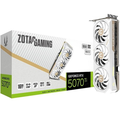 Видеокарта Zotac GeForce RTX 5070 Ti SOLID CORE WHITE ED OC 16GB (ZT-B50710Q2-10P)