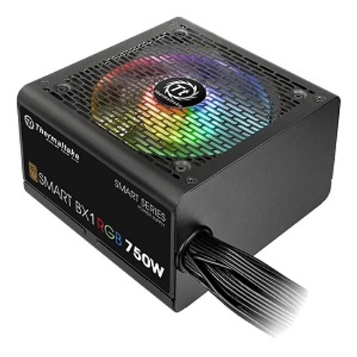 Блок питания Thermaltake 750W Smart BX1 RGB, 120 мм, 80 PLUS Bronze (PS-SPR-0750NHSABE-1)