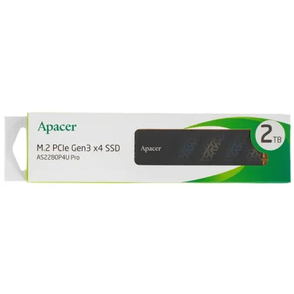 Жесткий диск SSD M.2 2Tb Apacer AS2280P4U PRO, 3500/3000MBs, 700000 IPOS, TLC 3D NAND, PCI-E3.0 x4 (AP2TBAS2280P4UPRO-1)