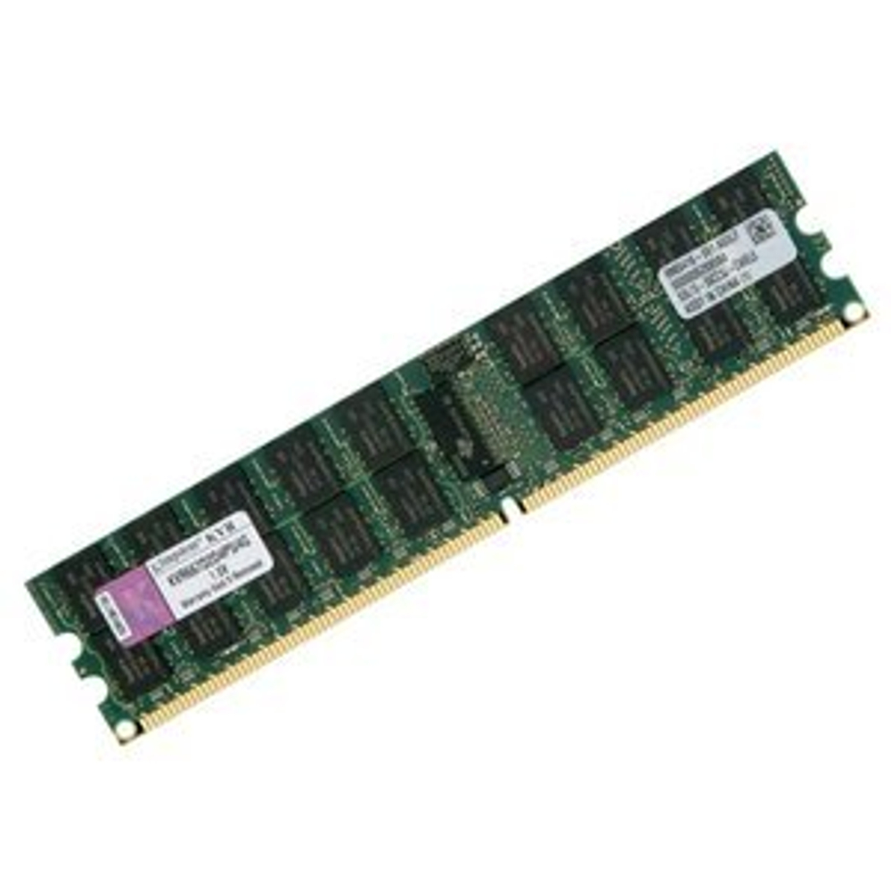 Серверная оперативная память DIMM DDR2 2Gb, 667Mhz, Kingston, ECC, REG, CL5, 1.8V (KVR667D2D4P5/2G)