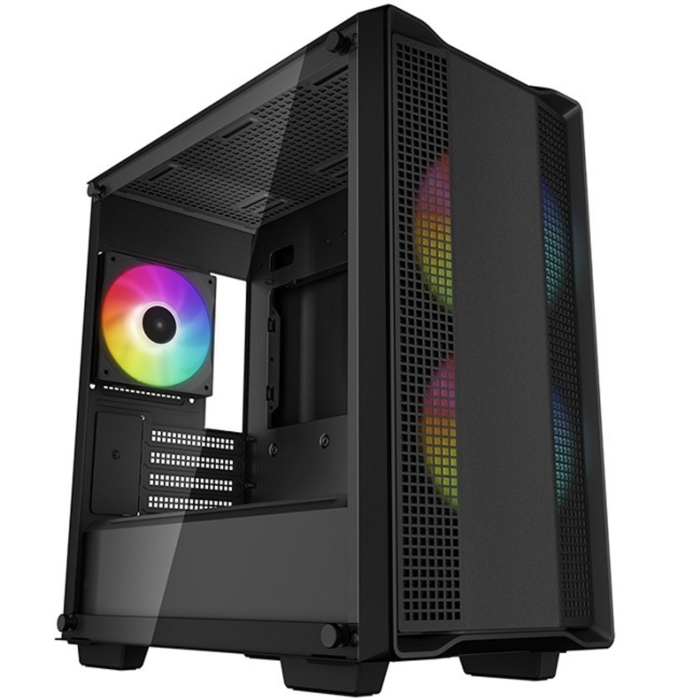 Корпус Mini-Tower DeepCool CC360 TG ARGB, Micro-ATX, черный (R-CC360-BKAPM3-G-1)