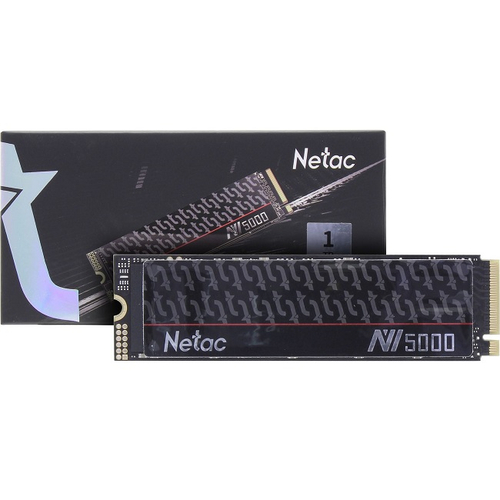 Жесткий диск SSD M.2 1Tb Netac NV5000-t, 4800/4600MBs, 530000 IOPS, TLC 3D NAND, PCI-E 4.0 x4 (NT01NV5000t-1T0-E4X)