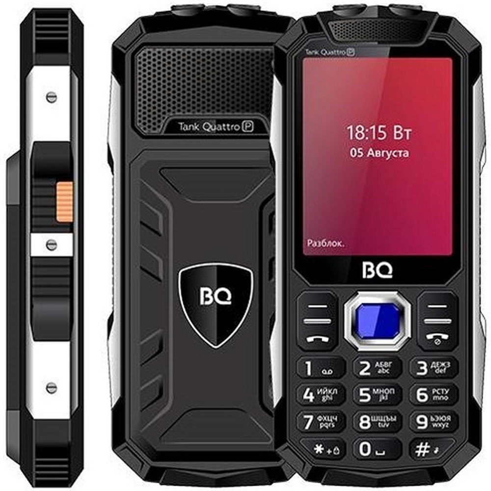 Мобильный телефон BQ 2817 Tank Quattro Power, черный (BQ-2817)