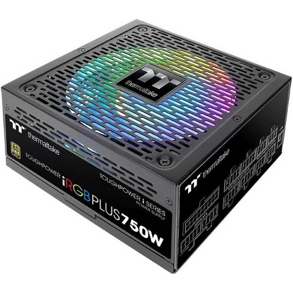 Блок питания Thermaltake 750W Toughpower iRGB Plus, модульный, 16 Pin PCIe Gen 5.0, 80 PLUS Gold (PS-TPI-0750F3FDGE-1)