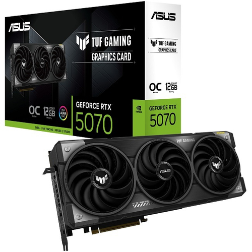 Видеокарта ASUS GeForce RTX 5070 TUF GAMING OC 12GB (TUF-RTX5070-O12G-GAMING), (90YV0LZ0-M0NA00)
