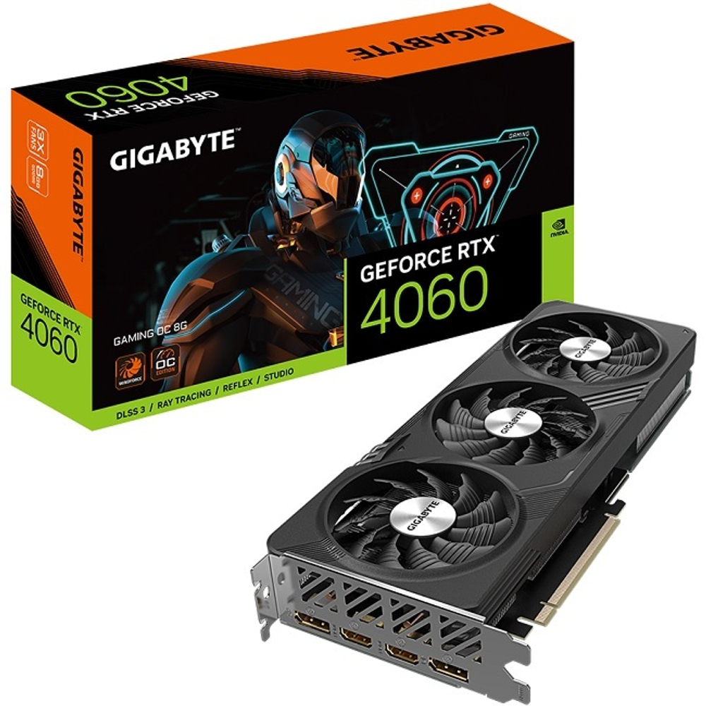 Видеокарта GIGABYTE GeForce RTX 4060 GAMING OC 8GB (GV-N4060GAMING OC-8GD)
