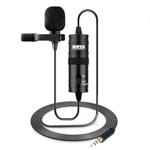 Микрофон петличный BOYA BY-M1, всенаправленный, 3.5mm/minijack, черный