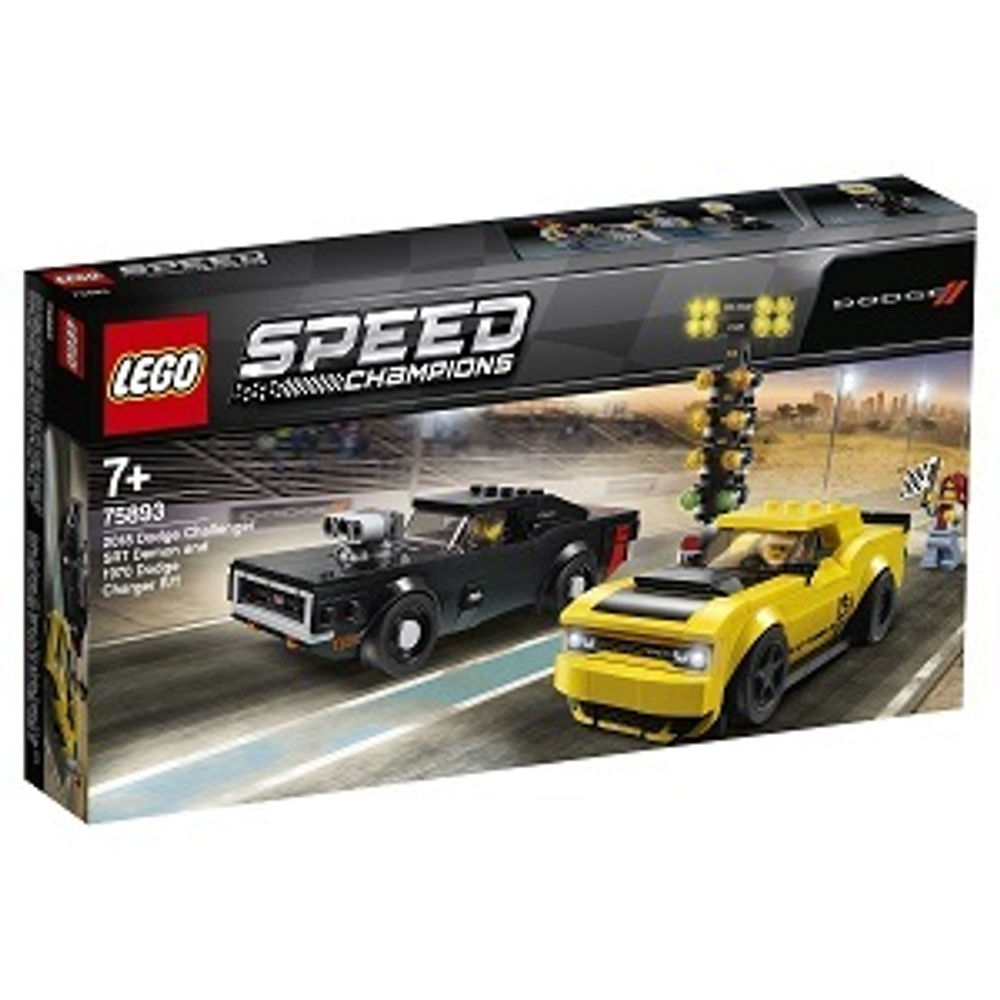 Конструктор LEGO Speed Champions 75893 Додж Чэленджер 2018 и Додж Чарджер 1970