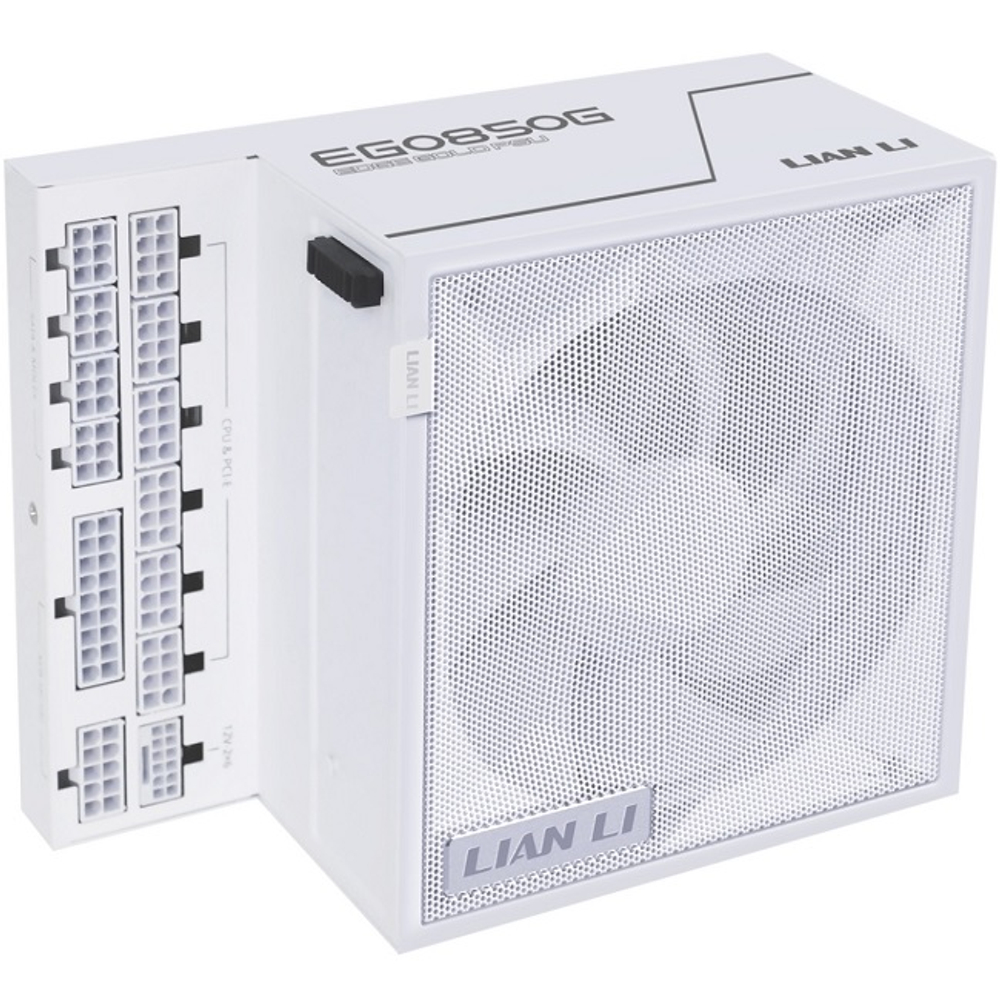 Блок питания Lian Li 850W EG0850G White, модульный, 16 Pin PCIe 5.1, 80 PLUS Gold (G9P.EG0850G.W000.RU)