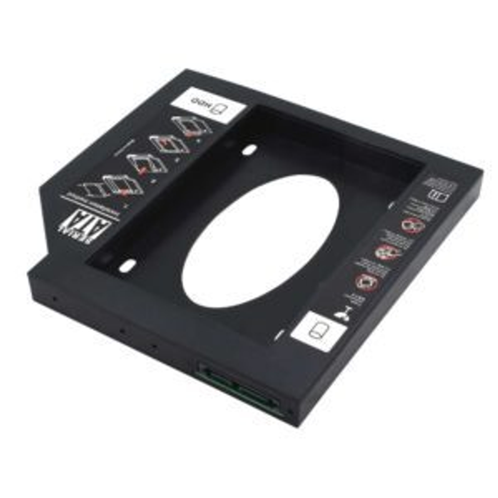 Адаптер оптибей (optibay) HDD 2.5'' SATA в отсек привода ноутбука Slim 9.5mm, SATA