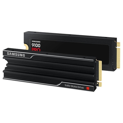 Жесткий диск SSD M.2 4Tb Samsung 9100 PRO Heatsink, 14800/13400MBs, 2600000 IOPS, TLC 3D NAND, PCI-E5.0x4 (MZ-VAP4T0CW)