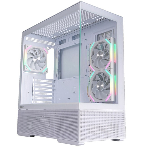 Корпус Midi-Tower 1STPLAYER CV7 ARGB, ATX, белый (CV7-WH-2FAR-W-2FH7R-W-1FH7-W)
