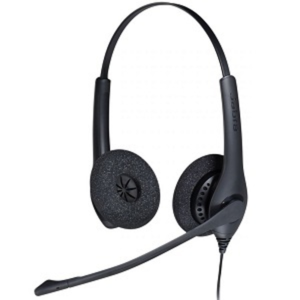 Гарнитура Jabra BIZ 1500 Duo QD, шумоподавление, черный (1519-0154)