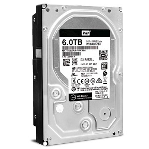 Жесткий диск HDD 6.0Tb Western Digital SATA-III, 256Mb, 7200rpm, Black (WD6003FZBX)