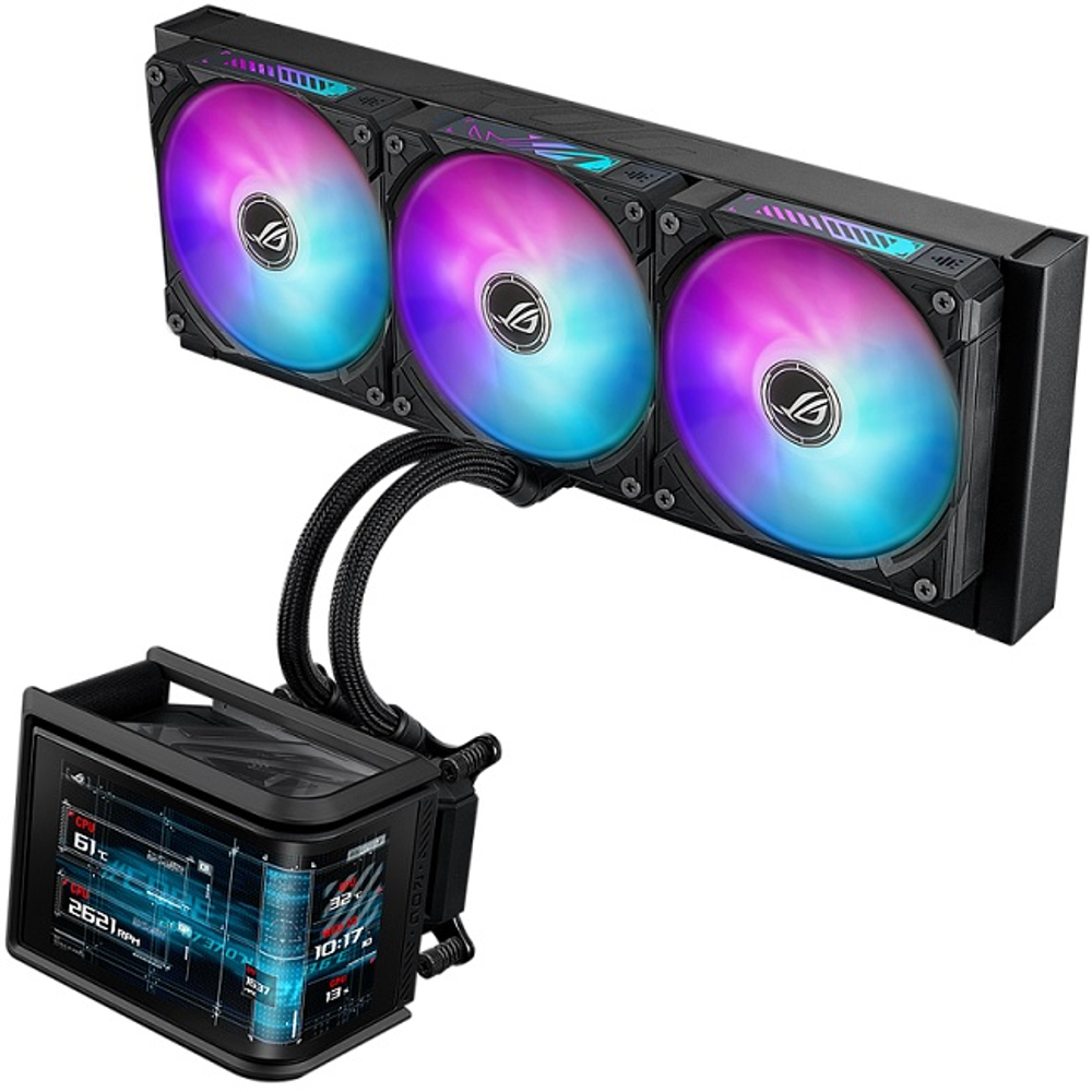 Система водяного охлаждения ASUS ROG RYUO IV SLC 360 ARGB WHT, черный (90RC0151-B0EAY0)