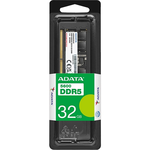 Модуль памяти DIMM DDR5 32Gb, 5600Mhz, PC5-44800, ADATA (AD5U560032G-S)