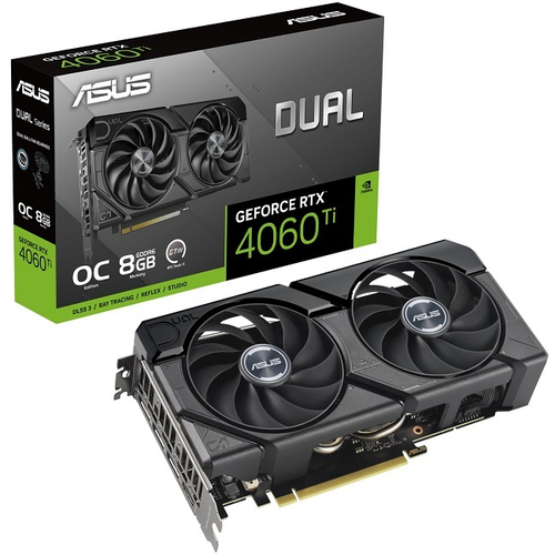 Видеокарта ASUS GeForce RTX 4060 Ti DUAL EVO OC 8GB (DUAL-RTX4060TI-O8G-EVO), (90YV0J49-M0NA00)